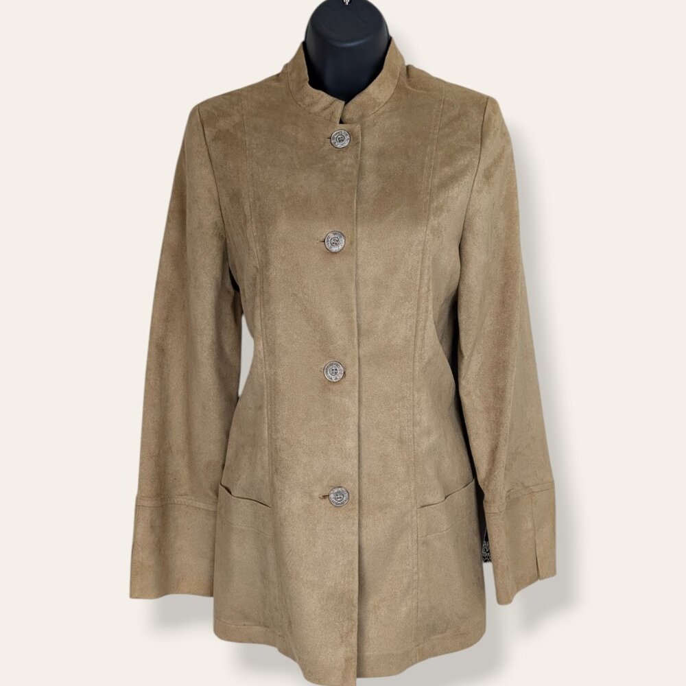 🍁NWT Vintage Judy Joannou Micro Suede Jacket